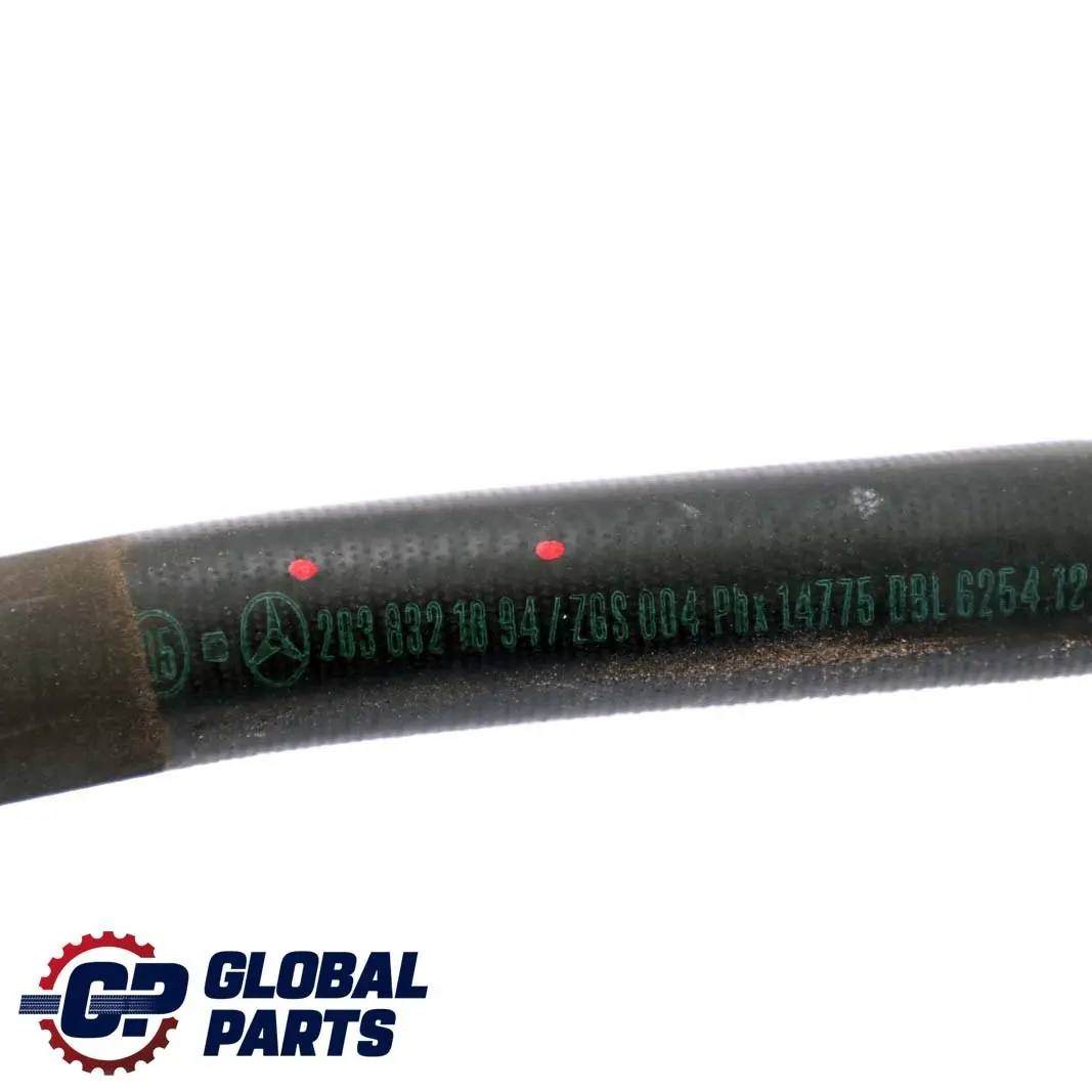 Mercedes-Benz C-Class W203 Radiator Heater Hose Pipe Line to with Part number A2038321094 Mercedes-Benz C-Class W203 Radiator Heater Hose Pipe Line - SKU A2038321094 - Part number A2038321094