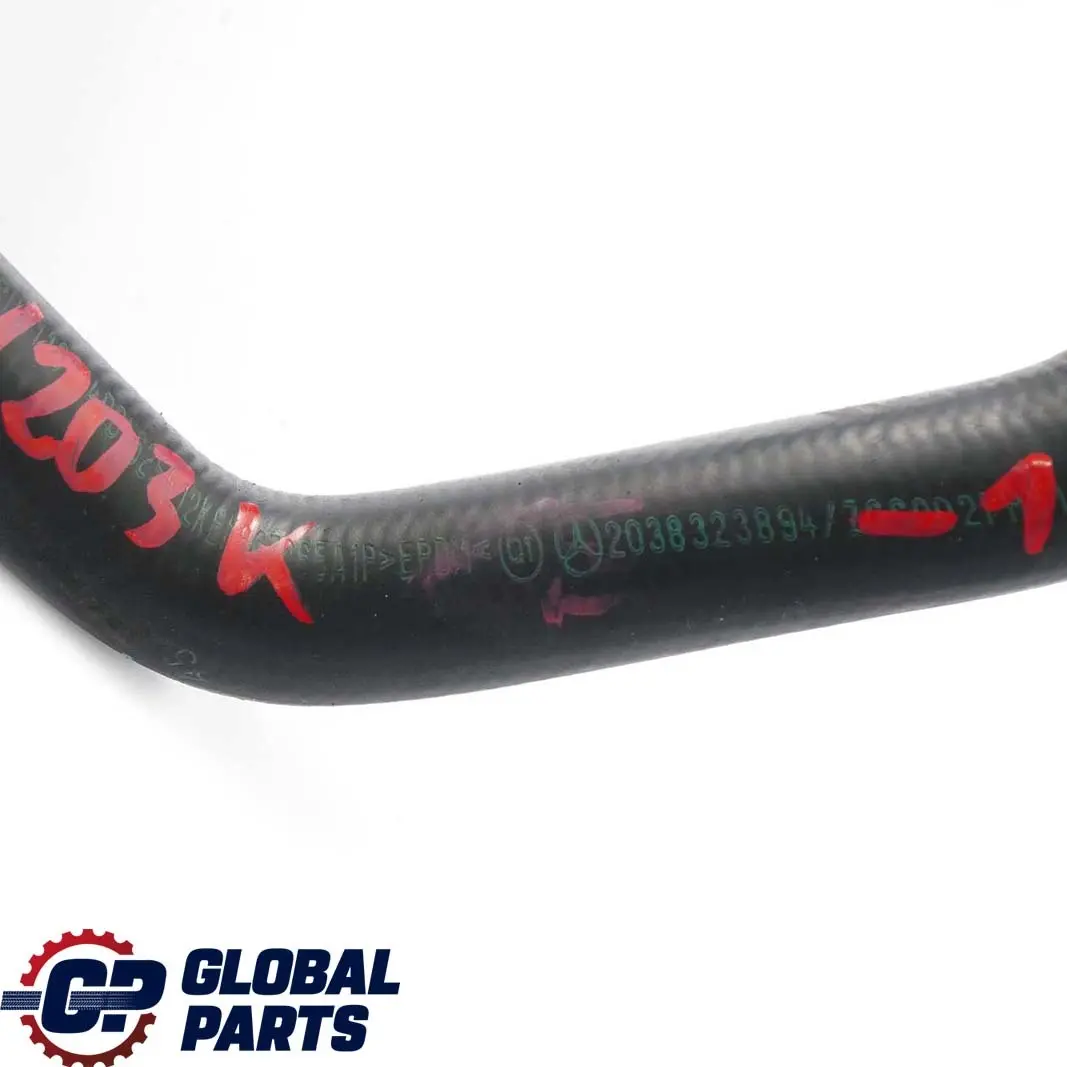  Mercedes-Benz W203 Compresseur Tuyau de Radiateur Tuyau Flexible - SKU A2038323894-1 - Numéro de pièce A2038323894