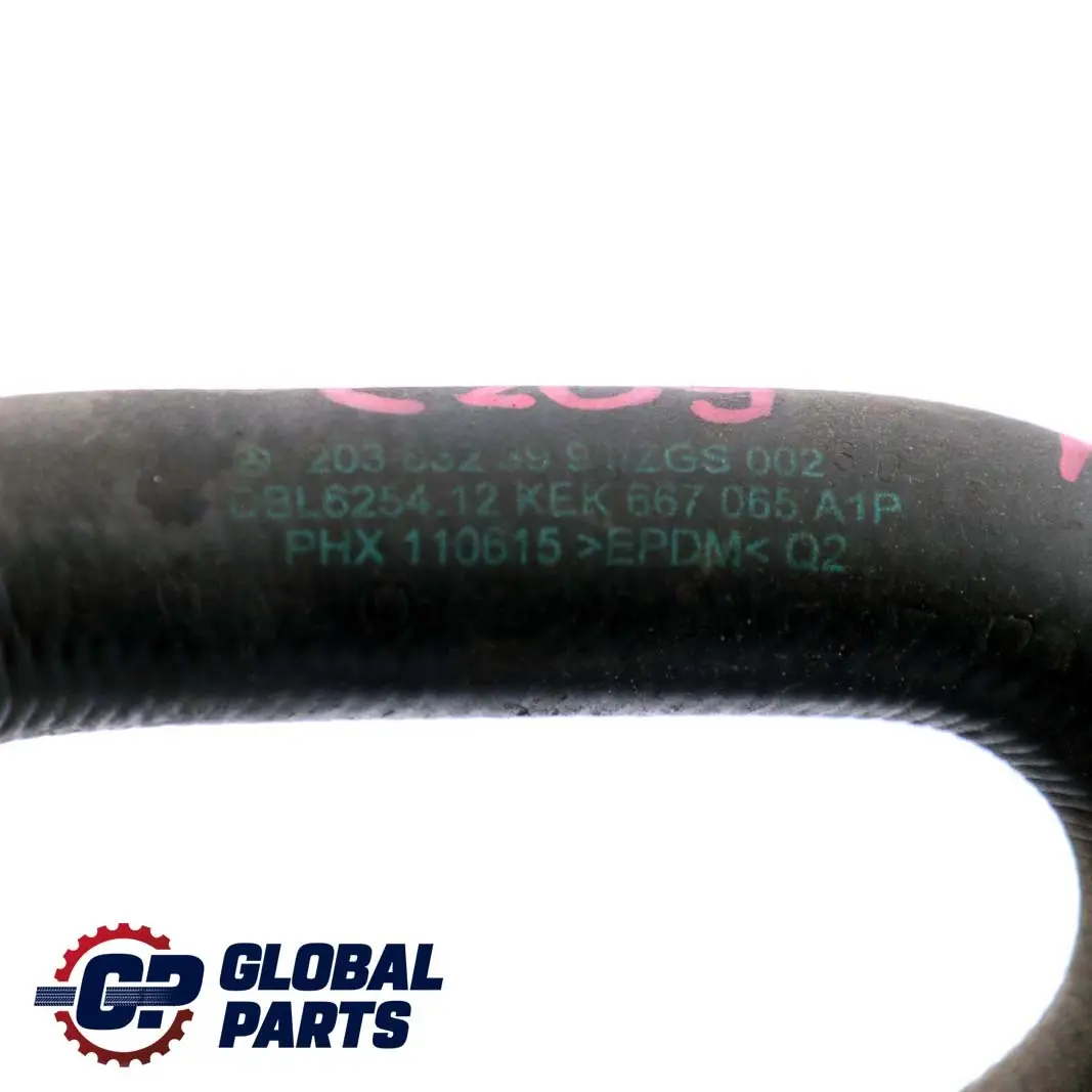 Mercedes C CLK W203 C209 Kompressor Independent Heating Radiator Hose - SKU A2038323994 - Part number A2038323994