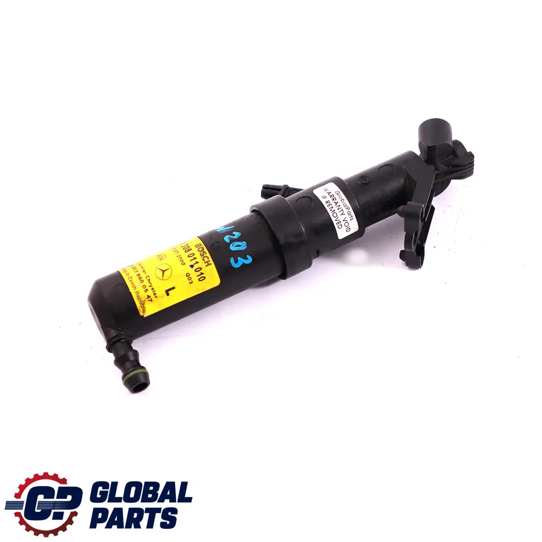 Wischerwasserdüse Düse Waschwasser Scheinwerfer Links für Mercedes W203 mit Teilenummer A2038600547 Mercedes W203 Wischerwasserdüse Düse Waschwasser Scheinwerfer Links - SKU A2038600547 - Teilenummer A2038600547