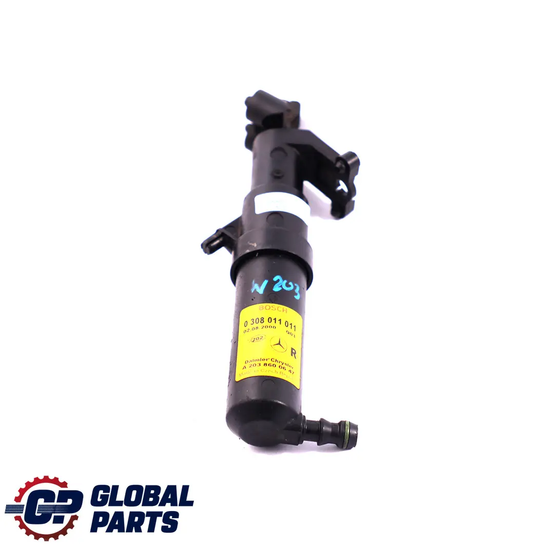 Mercedes-Benz W203 Destra Ugello lavafari Jet per con numero di parte A2038600647 Mercedes-Benz W203 Destra Ugello lavafari Jet - SKU A2038600647 - Numero di parte A2038600647