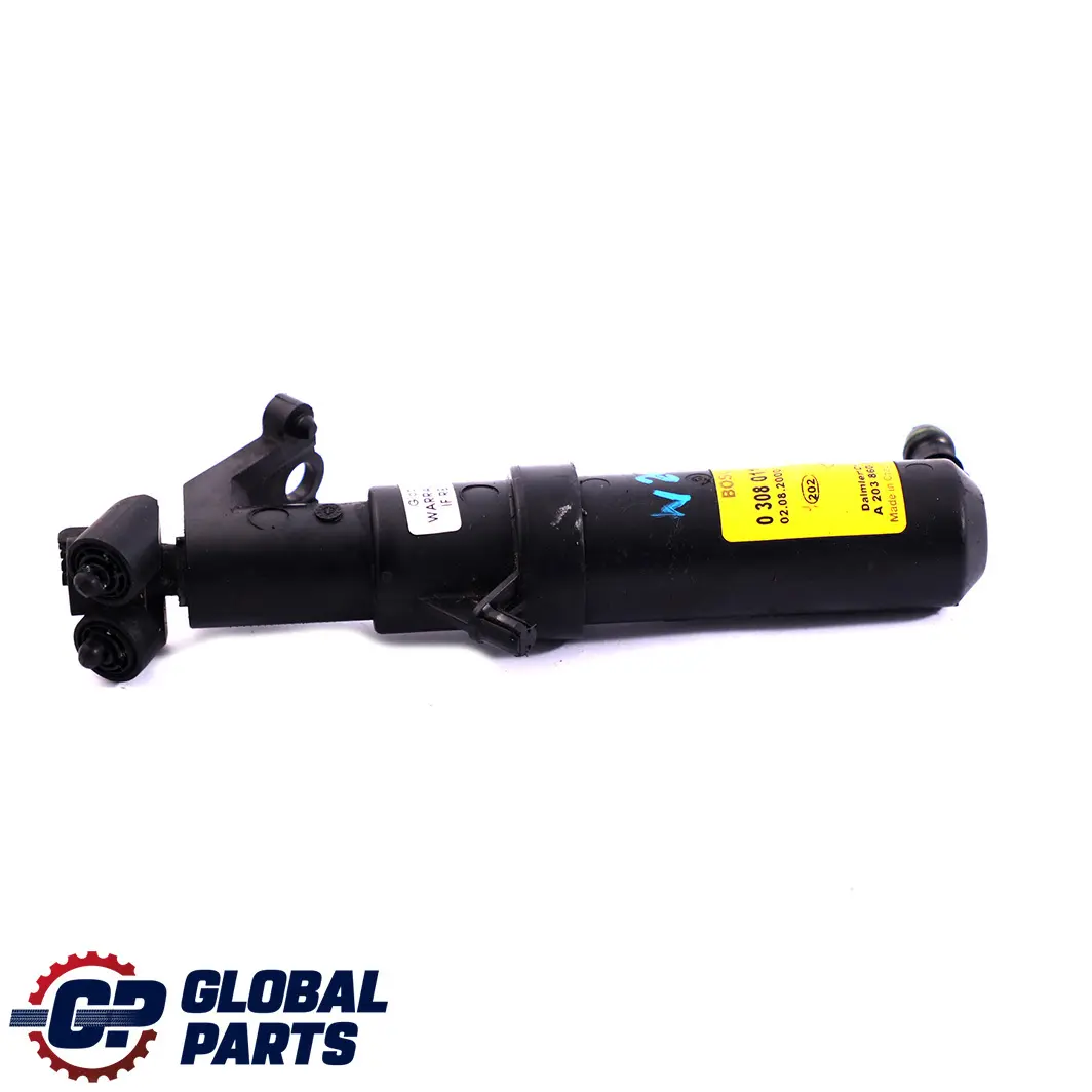 Faro delantero derecho Tobera del lavafaros para Mercedes W203 con número de pieza A2038600647 Mercedes W203 Faro delantero derecho Tobera del lavafaros - SKU A2038600647 - Número de pieza A2038600647