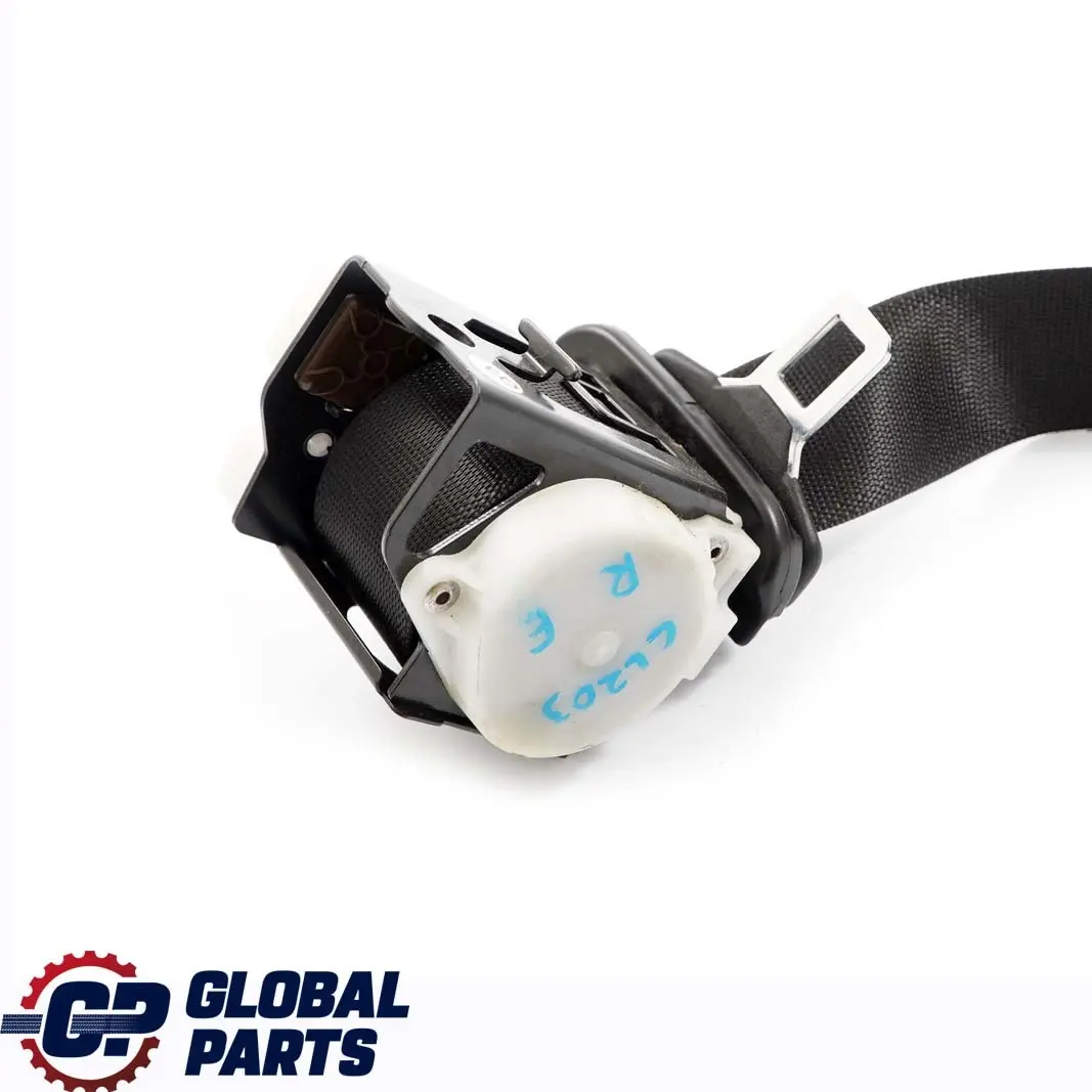  Mercedes-Benz CL203 Cinturon De seguridad trasero derecho Negro - SKU A2038601285 - Número de pieza A2038601285