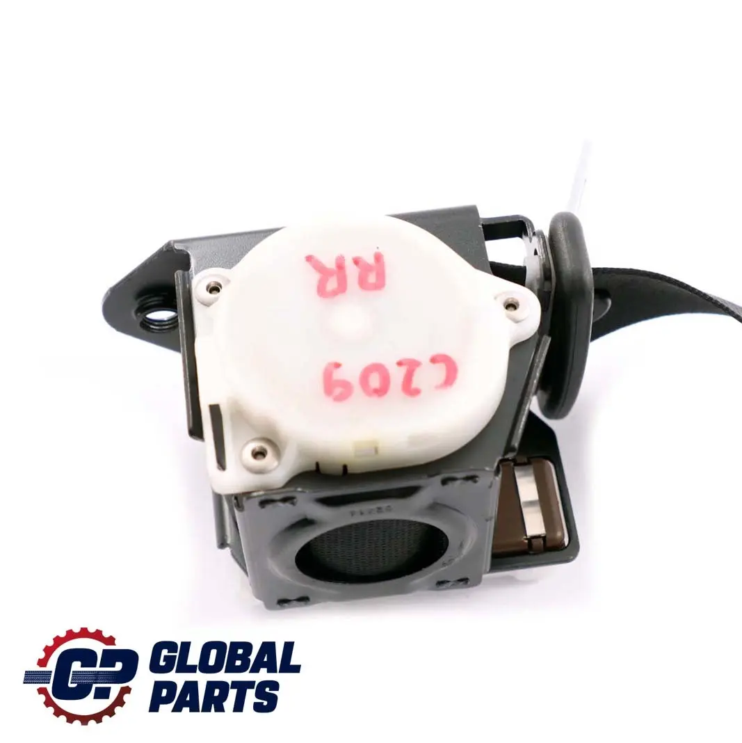  Mercedes-Benz CLK-Class C209 Rear Right O/S Seat Belt Black - SKU A2038601885 - Part number A2038601885