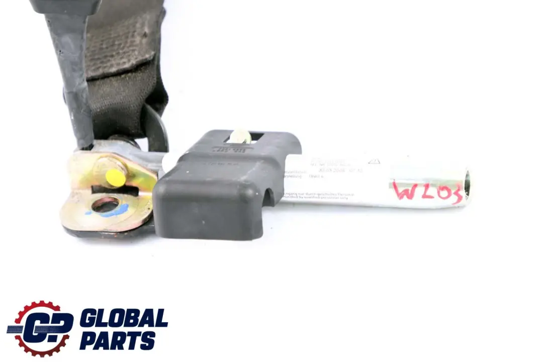 Tensor hebilla cinturón seguridad asiento central trasero derecho Mercedes W203 para con número de pieza A2038602069 Tensor hebilla cinturón seguridad asiento central trasero derecho Mercedes W203 - SKU A2038602069 - Número de pieza A2038602069