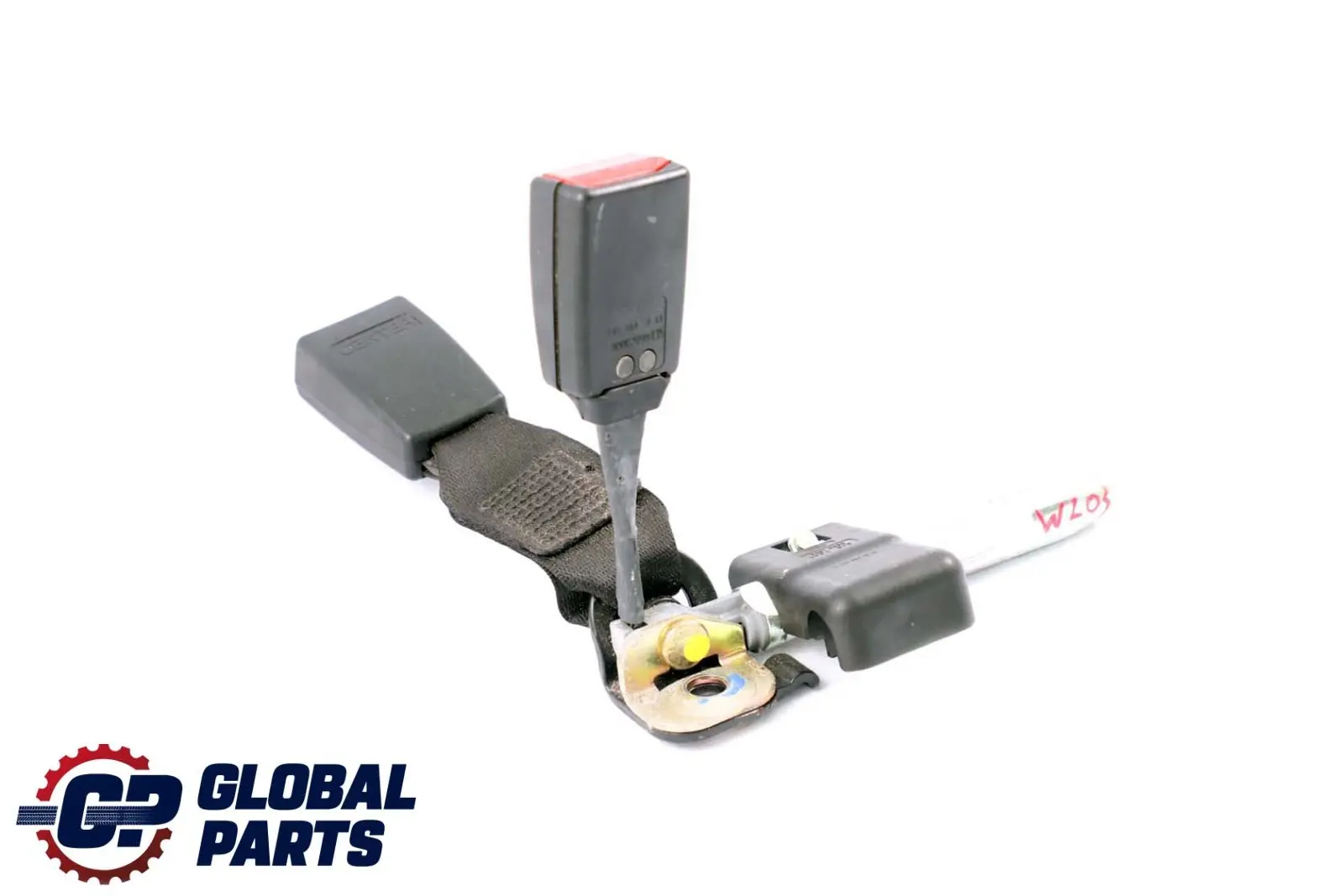 Tensor hebilla cinturón seguridad asiento central trasero derecho Mercedes W203