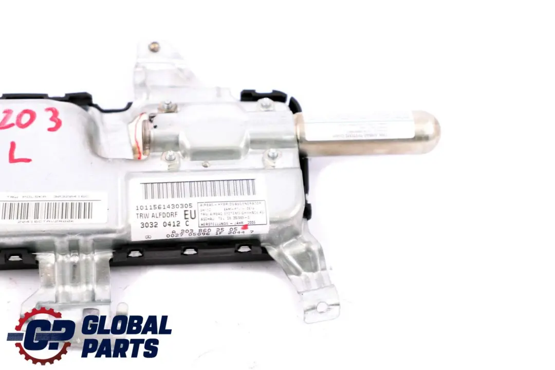 Mercedes C-Class W203 Side Front Left Door Card Airbag - SKU A2038602505 - Part number A2038602505