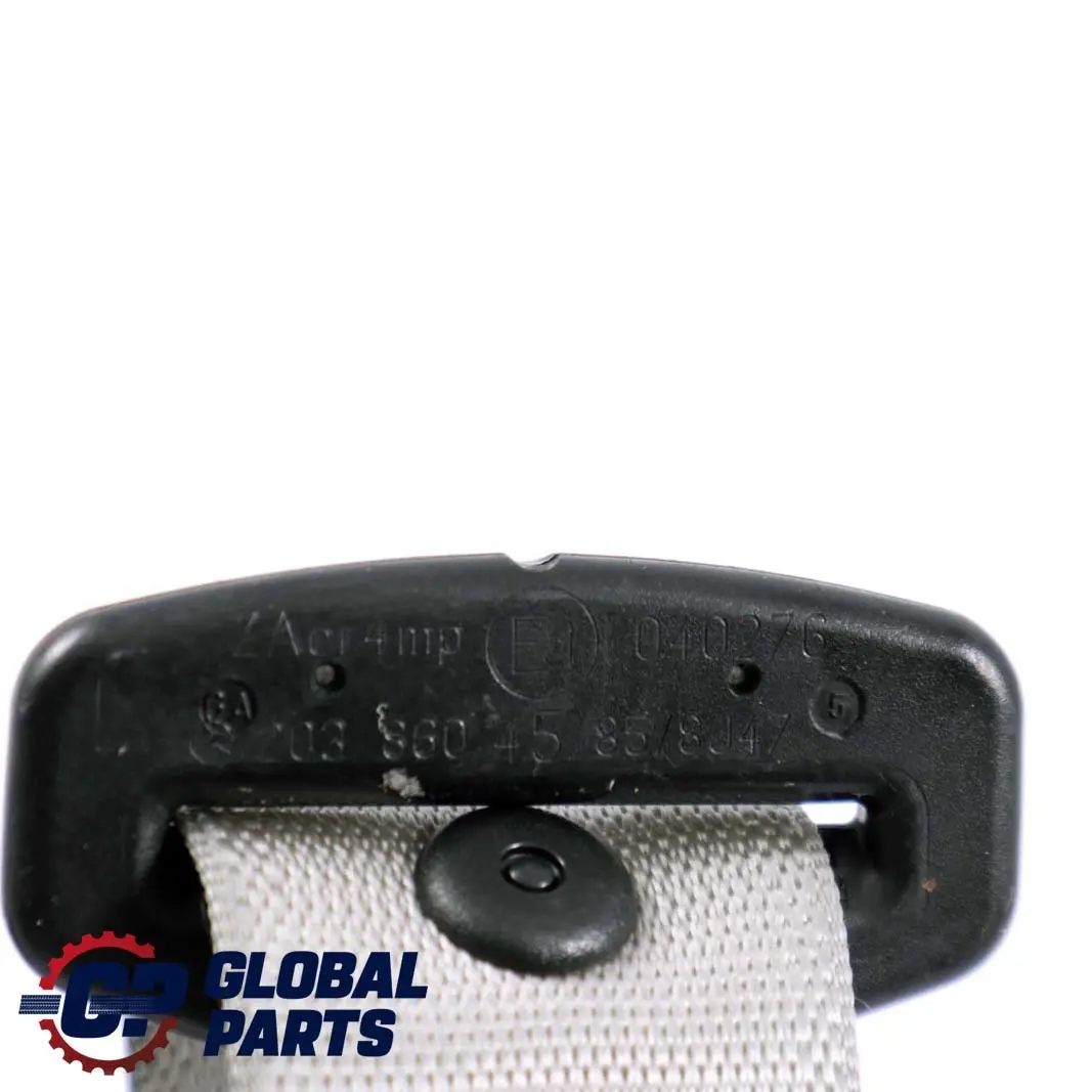 Mercedes-Benz C-Class W203 Front Left N/S Seat Belt Quartz Beige to with Part number A2038604585 Mercedes-Benz C-Class W203 Front Left N/S Seat Belt Quartz Beige - SKU A2038604585 - Part number A2038604585