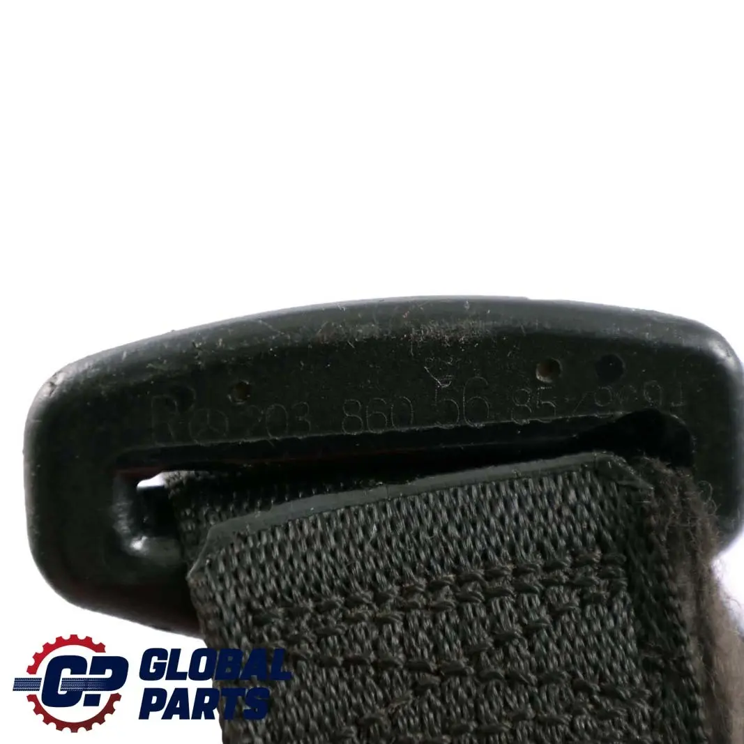 Cinturon De seguridad delantero derecho Negro para Mercedes CL203 con número de pieza A2038605685 Mercedes CL203 Cinturon De seguridad delantero derecho Negro - SKU A2038605685 - Número de pieza A2038605685