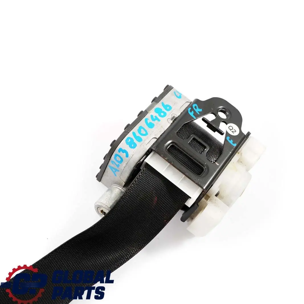Mercedes-Benz CL203 Front Right O/S Seat Belt Black  - SKU A2038606486 - Part number A2038606486