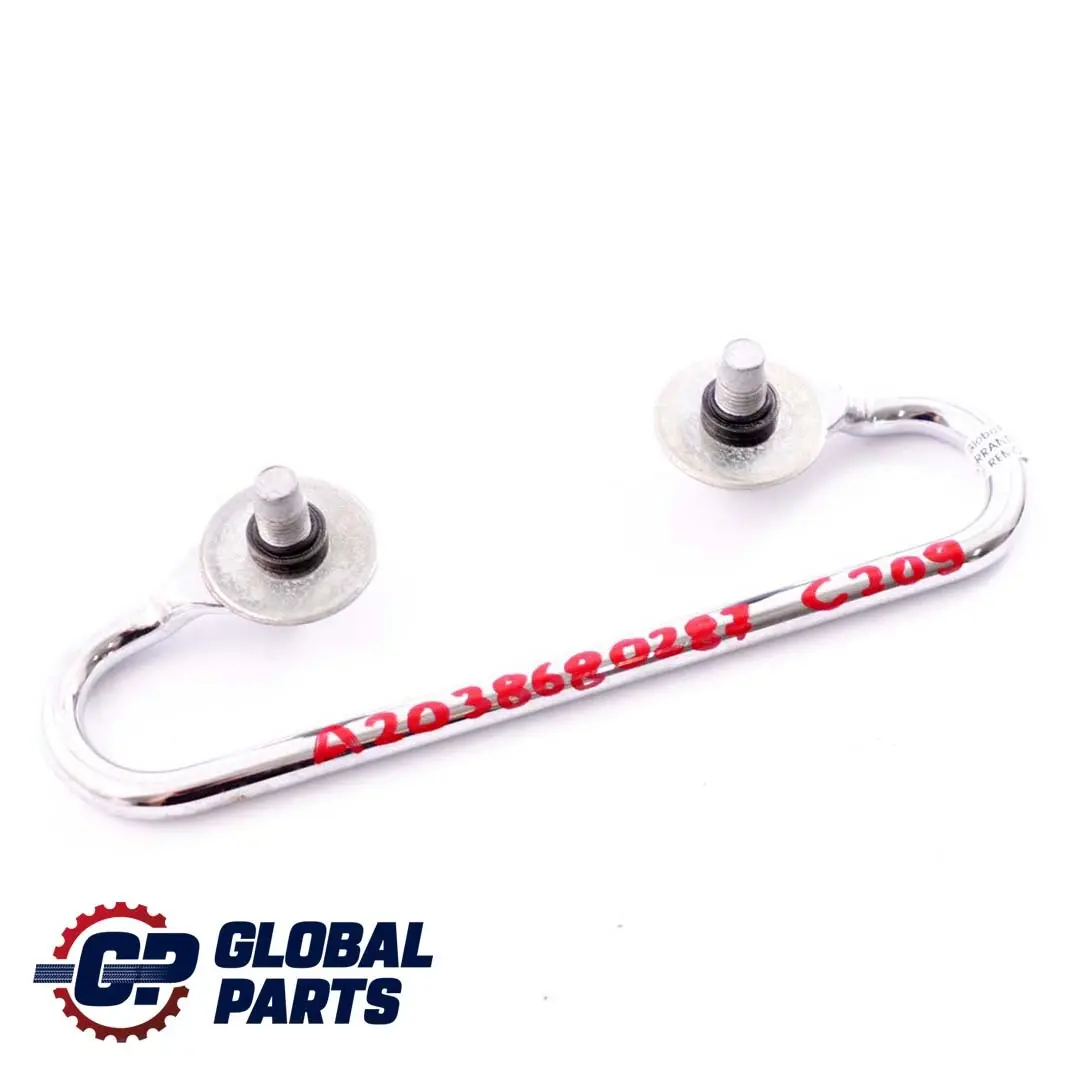 Belt Front Holder Bracket to Mercedes C209 W209 Seat with Part number A2038680287 Mercedes C209 W209 Seat Belt Front Holder Bracket - SKU A2038680287 - Part number A2038680287