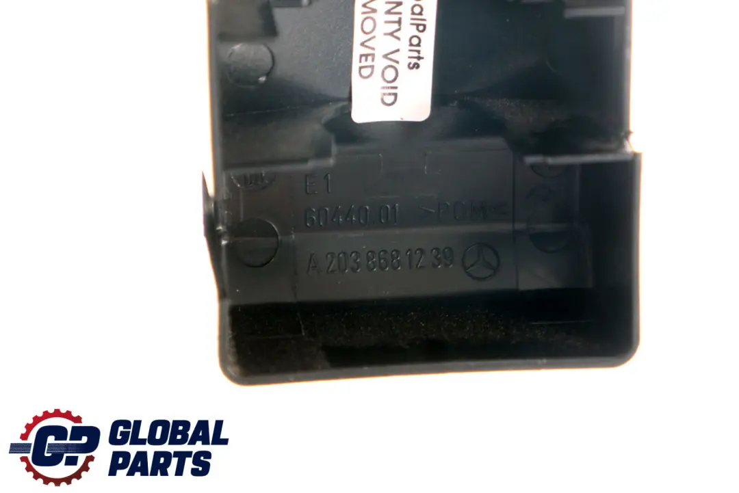  Mercedes-Benz CL203 Sicherheitsgurt Vorne Schwarz Halter - SKU A2038681239 - Teilenummer A2038681239