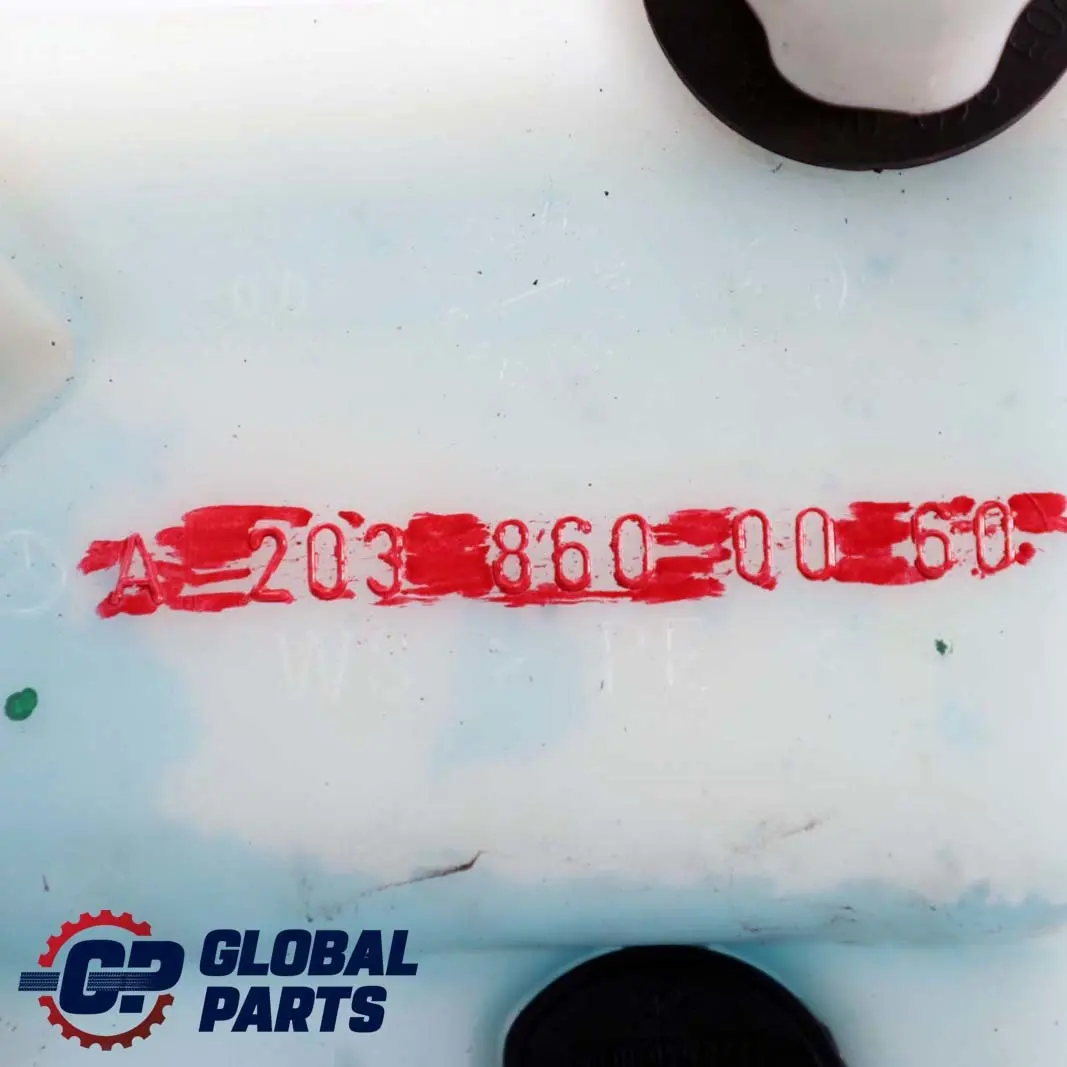 Mercedes-Benz Clase C W203 Lavaparabrisas Botella Deposito A2038600060 para con número de pieza A2038690120 Mercedes-Benz Clase C W203 Lavaparabrisas Botella Deposito A2038600060 - SKU A2038690120-1 - Número de pieza A2038690120