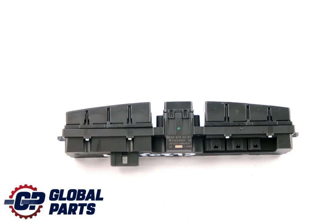 Heated Seats Control Lock Switch Panel to Mercedes CLC-Class CL203 with Part number A2038700351 Mercedes CLC-Class CL203 Heated Seats Control Lock Switch Panel - SKU A2038700351 - Part number A2038700351