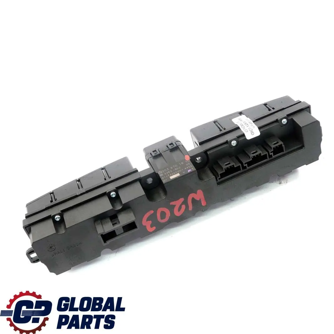 Peligro panel interruptores control cierre centralizado para Mercedes W203 con número de pieza A2038701810 Mercedes W203 Peligro panel interruptores control cierre centralizado - SKU A2038701810 - Número de pieza A2038701810