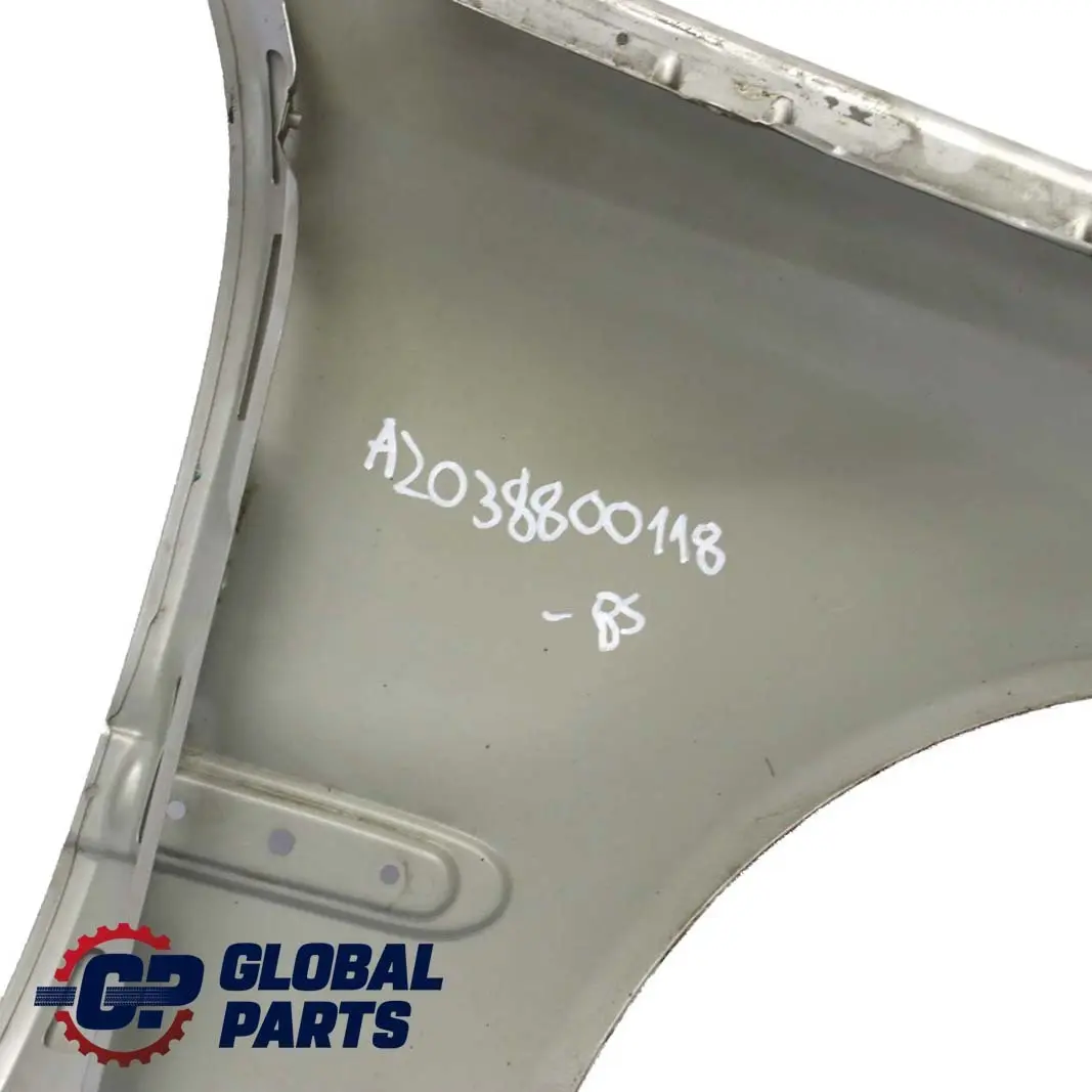  Mercedes-Benz C W203 Front Left N/S Side Panel Wing Fender Brilliant Silver - SKU A2038800118-BS - Part number A2038800118