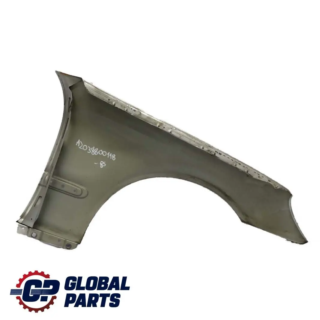  Mercedes-Benz C W203 Front Left N/S Side Panel Wing Fender Brilliant Silver - SKU A2038800118-BS - Part number A2038800118