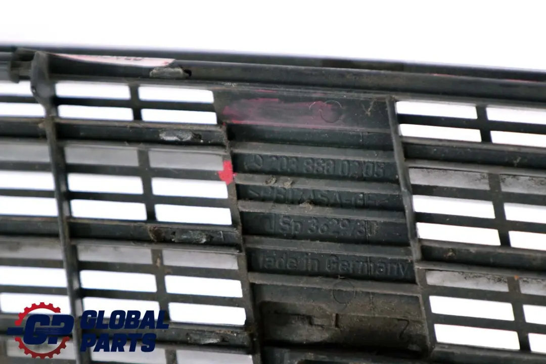 Hood Top Cover Mercedes CLK W203 C209 Front Grill Brilliant Silver to with Part number A2038800205 Hood Top Cover Mercedes CLK W203 C209 Front Grill Brilliant Silver - SKU A2038800205-BS - Part number A2038800205