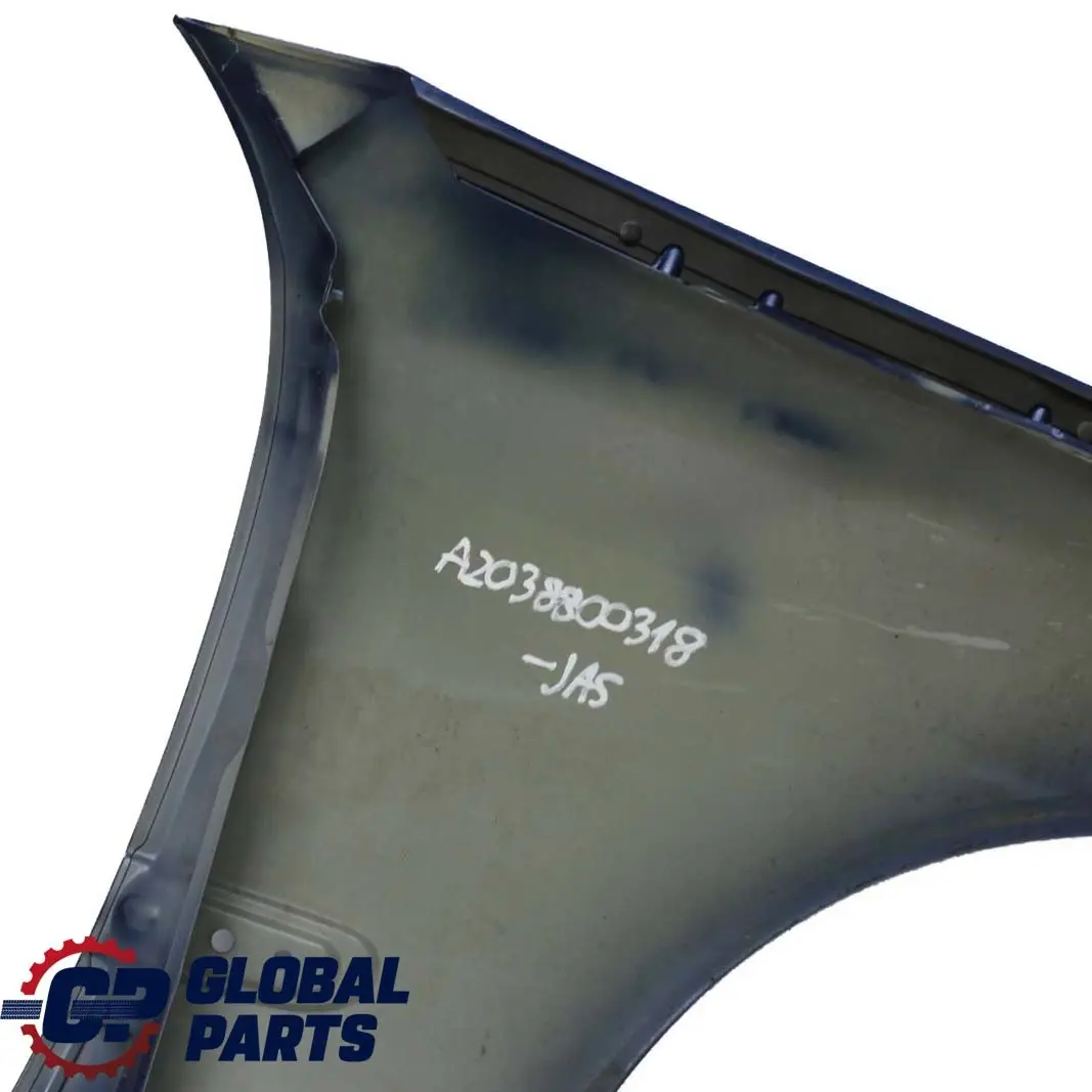  Mercedes-Benz CL203 Front Left N/S Side Panel Wing Fender Jaspisblau Blue - 345 - SKU A2038800318-JAS - Part number A2038800318