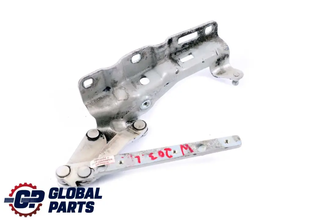 Bonnet Hood Hinge Left N/S Brilliant Silver - 9744 to Mercedes W203 with Part number A2038800328 Mercedes W203 Bonnet Hood Hinge Left N/S Brilliant Silver - 9744 - SKU A2038800328-BS - Part number A2038800328