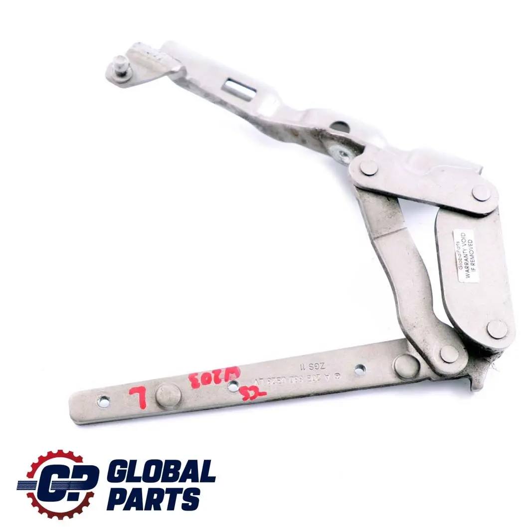 Mercedes C-Class W203 Hinge Left N/S Bonnet Front Cubanite Silver - SKU A2038800328-CS - Part number A2038800328