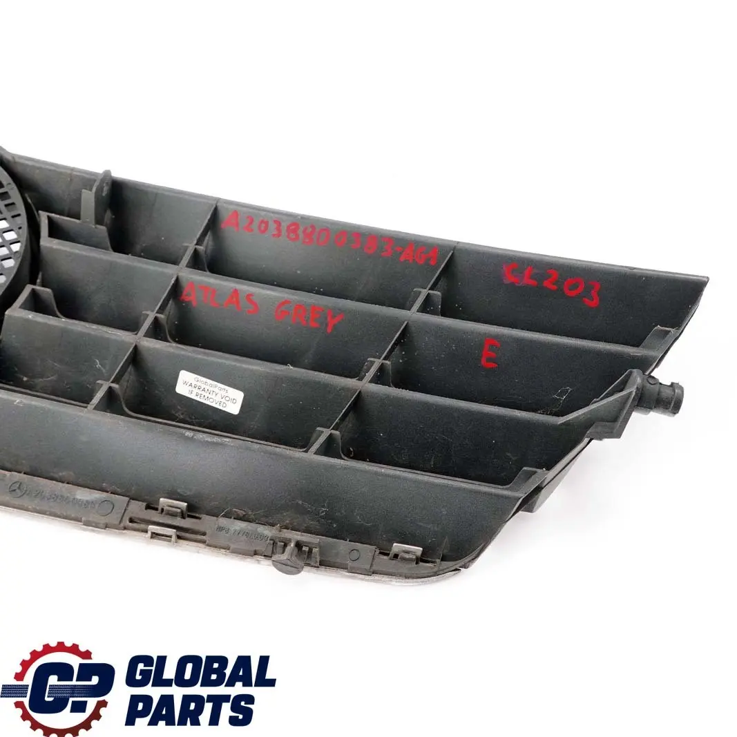 Mercedes-Benz CLC CL203 1 Kühlergrill Grill Träger Atlas Grey Grau A203880038 für mit Teilenummer A2038800383 Mercedes-Benz CLC CL203 1 Kühlergrill Grill Träger Atlas Grey Grau A203880038 - SKU A2038800383-AG1 - Teilenummer A2038800383