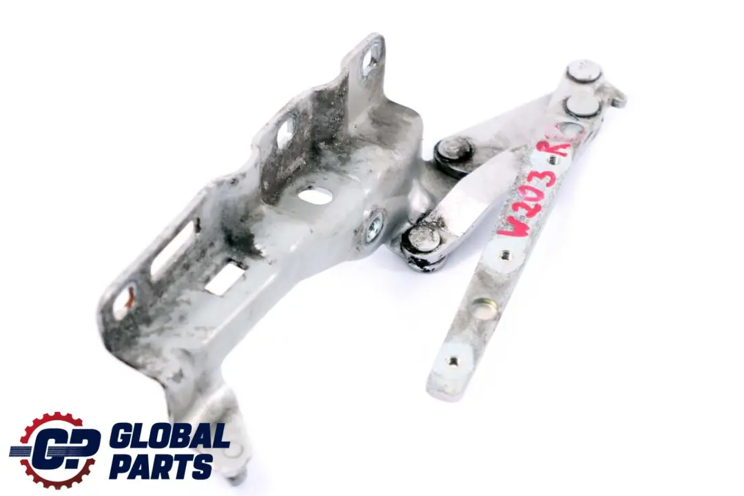 Clase C W203 Bisagra Derecha Capo Delantero Plata Brillante para Mercedes con número de pieza A2038800428 Mercedes Clase C W203 Bisagra Derecha Capo Delantero Plata Brillante - SKU A2038800428-BS - Número de pieza A2038800428