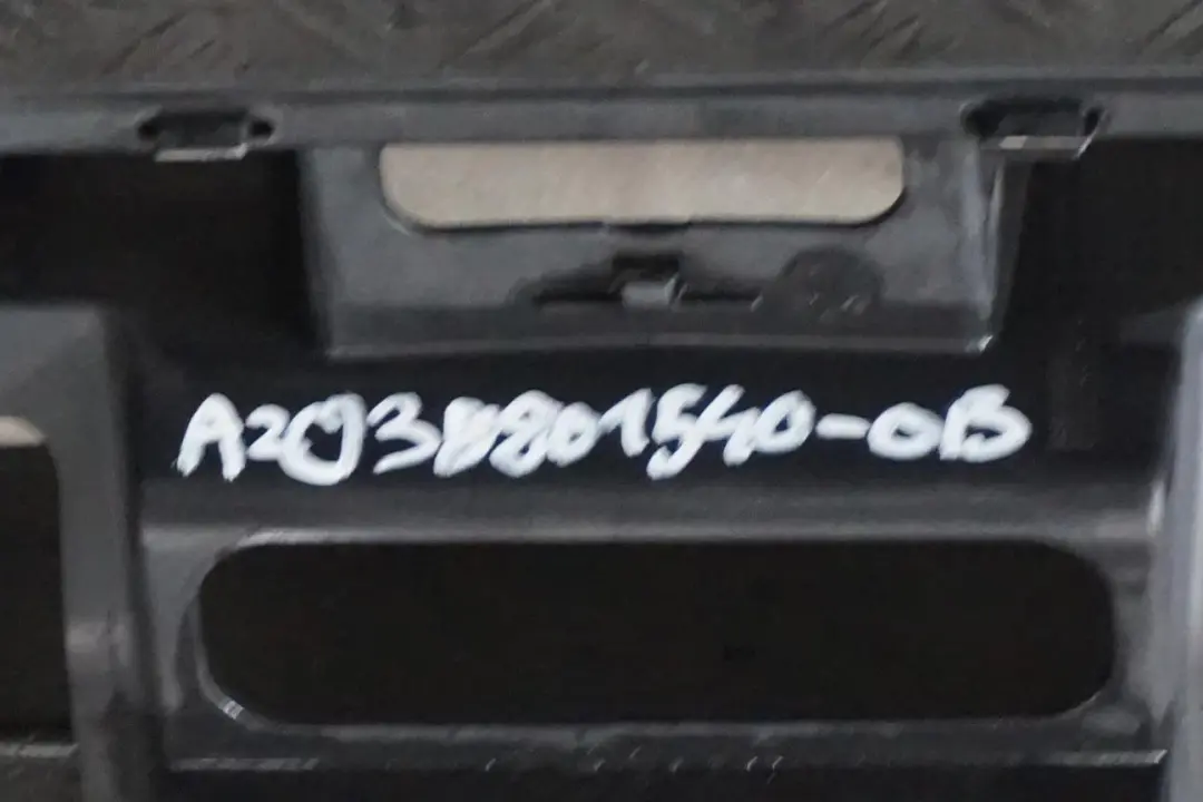 Bumper Trim Panel Obsidian Black - 197U to Mercedes CLC CL203 Rear with Part number A2038801540 Mercedes CLC CL203 Rear Bumper Trim Panel Obsidian Black - 197U - SKU A2038801540-OB - Part number A2038801540