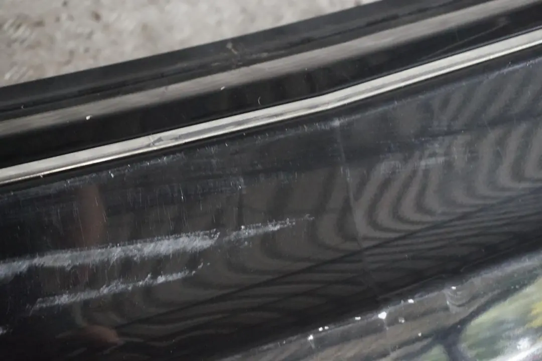 Bumper Trim Panel Obsidian Black - 197U to Mercedes CLC CL203 Rear with Part number A2038801540 Mercedes CLC CL203 Rear Bumper Trim Panel Obsidian Black - 197U - SKU A2038801540-OB - Part number A2038801540