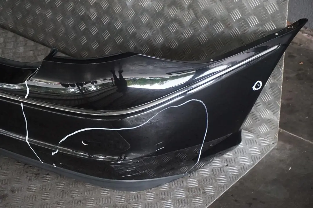 Mercedes CLC CL203 Rear Bumper Trim Panel Obsidian Black - 197U - SKU A2038801540-OB - Part number A2038801540