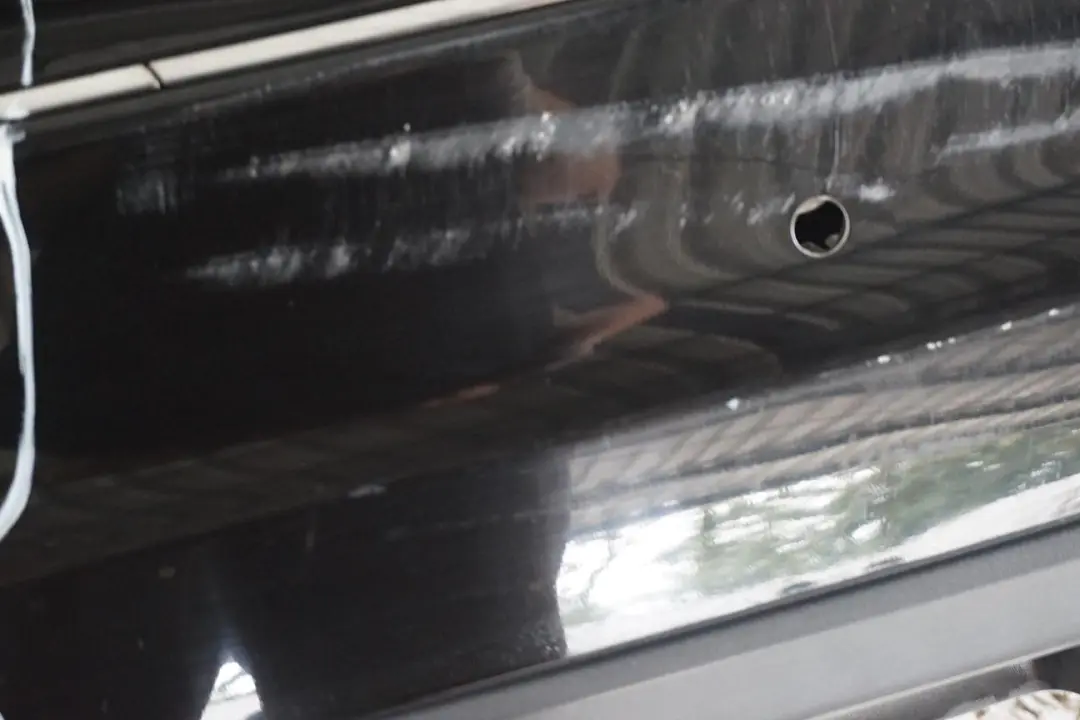 Mercedes CLC CL203 Rear Bumper Trim Panel Obsidian Black - 197U - SKU A2038801540-OB - Part number A2038801540