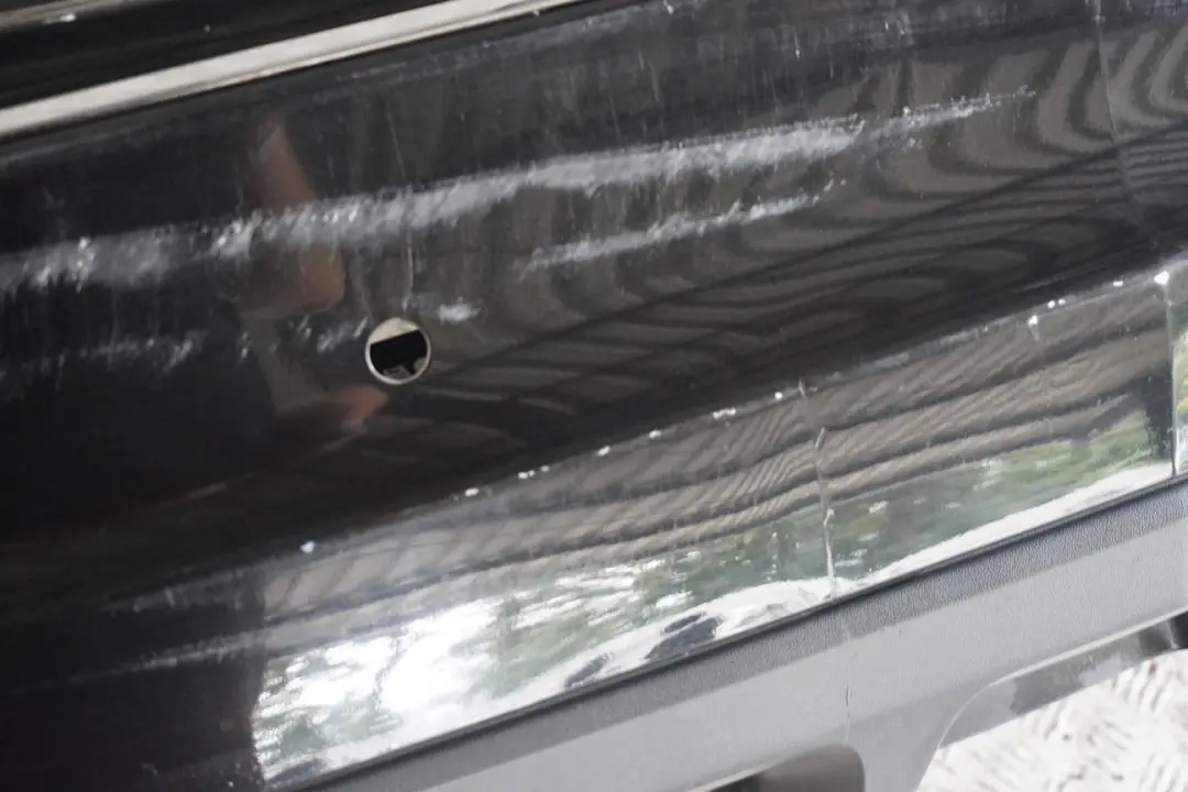 Mercedes CLC CL203 Rear Bumper Trim Panel Obsidian Black - 197U - SKU A2038801540-OB - Part number A2038801540