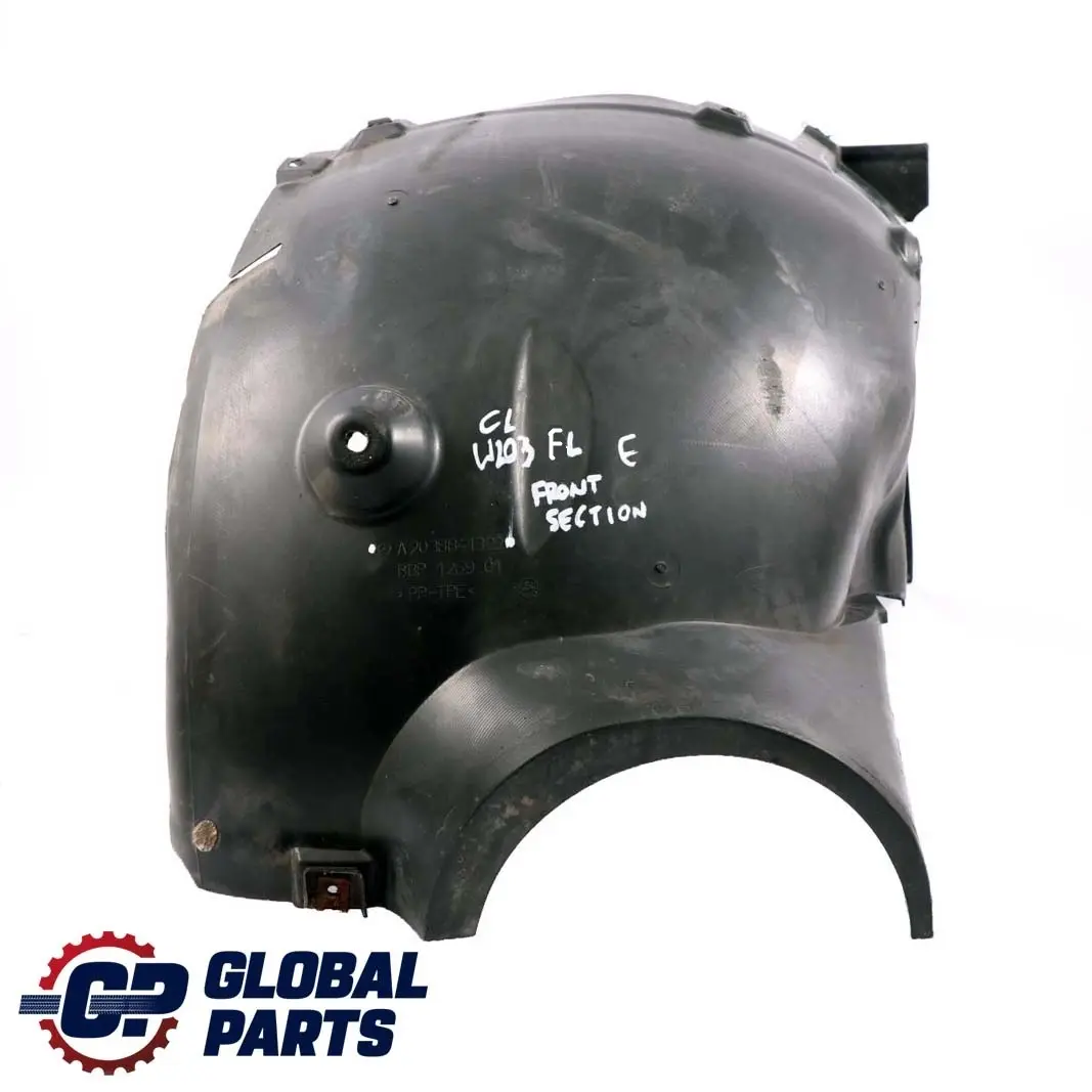 Delantero Izquierdo Seccion Delantera Embellecedor Paso Rueda para Mercedes W203 con número de pieza A2038841322 Mercedes W203 Delantero Izquierdo Seccion Delantera Embellecedor Paso Rueda - SKU A2038841322 - Número de pieza A2038841322