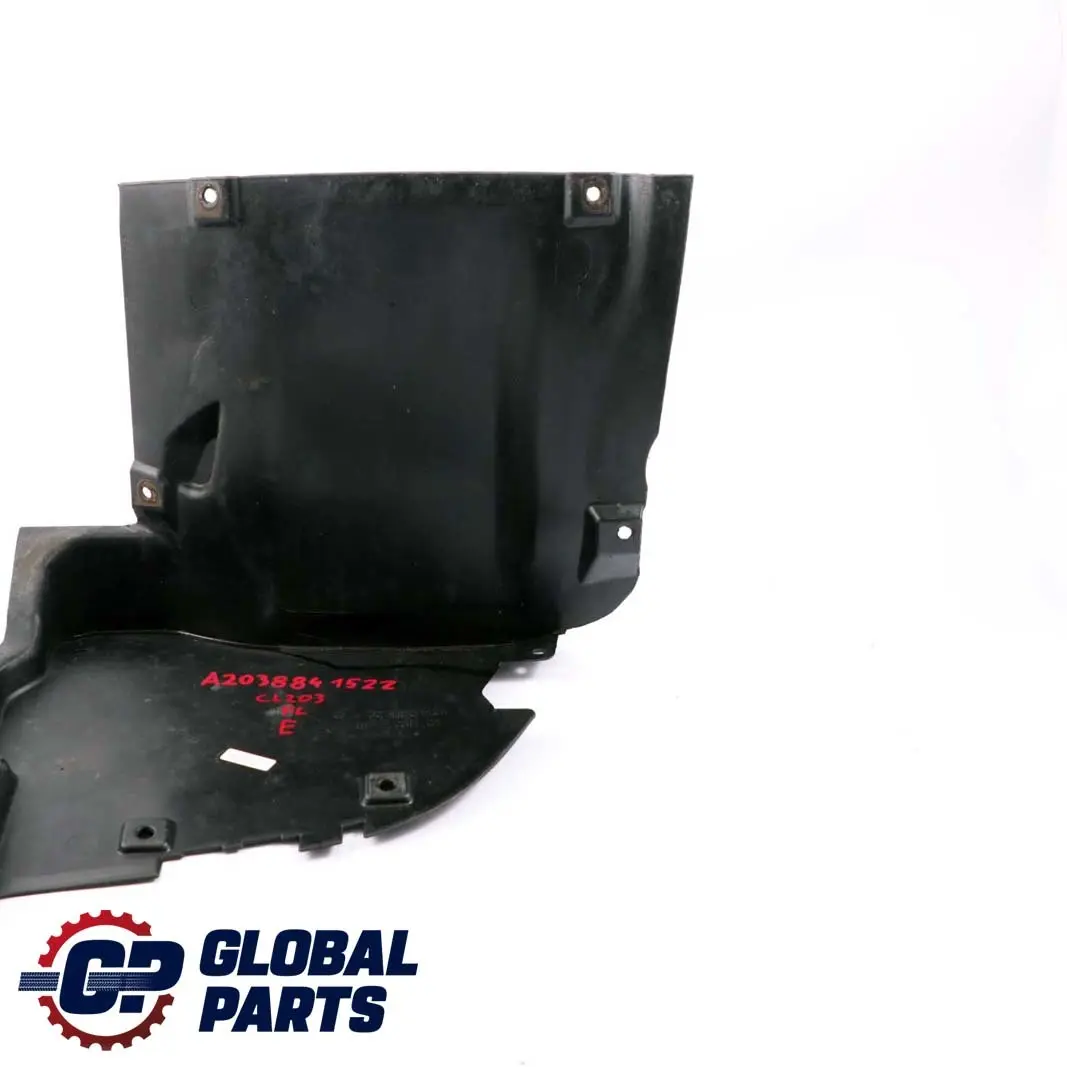 Mercedes-Benz CLC CL203 Front Left N/S Wheel Arch Cover Trim Bottom A2038801124 to with Part number A2038841522 Mercedes-Benz CLC CL203 Front Left N/S Wheel Arch Cover Trim Bottom A2038801124 - SKU A2038841522 - Part number A2038841522