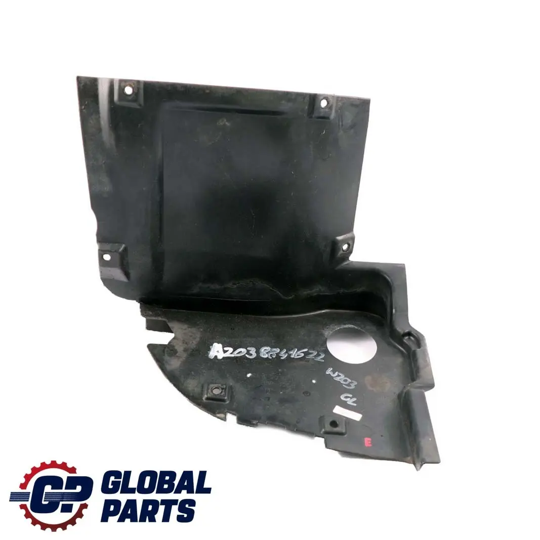 Tapa Del Paso De Rueda Delantero Derecho Inferior para Mercedes CLC CL203 con número de pieza A2038801224 Mercedes CLC CL203 Tapa Del Paso De Rueda Delantero Derecho Inferior - SKU A2038841622 - Número de pieza A2038801224