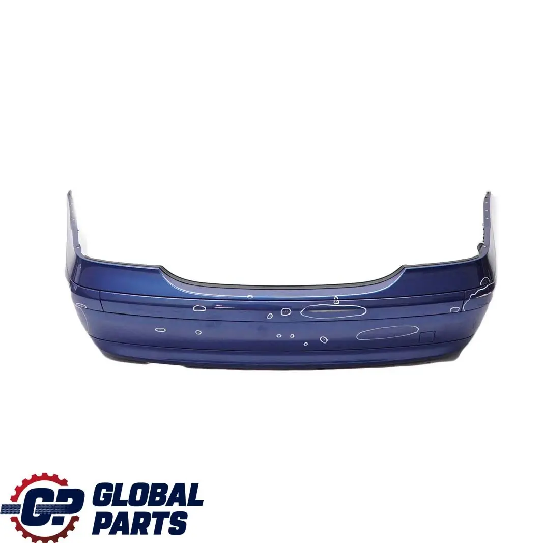 Mercedes-Benz C W203 Rear Bumper Trim Panel Jaspisblau Blue Metallic - 345 to with Part number A2038851625 Mercedes-Benz C W203 Rear Bumper Trim Panel Jaspisblau Blue Metallic - 345 - SKU A2038850825-JAS - Part number A2038851625