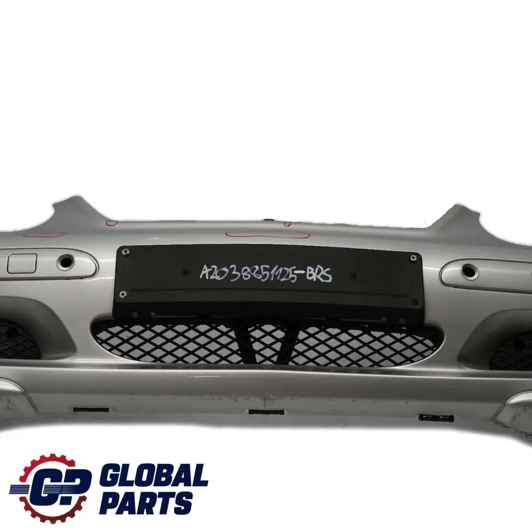 Mercedes-Benz C-Class W203 CL203 Front Bumper Trim Panel Brilliant Silver - 744 to with Part number A2038851125 Mercedes-Benz C-Class W203 CL203 Front Bumper Trim Panel Brilliant Silver - 744 - SKU A2038851125-BRS - Part number A2038851125