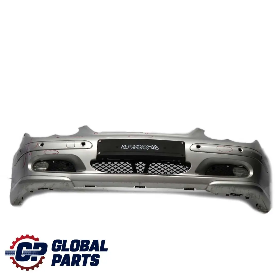 Mercedes-Benz C-Class W203 CL203 Front Bumper Trim Panel Brilliant Silver - 744
