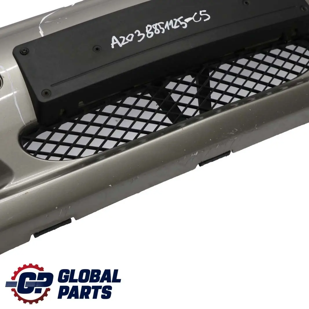  Mercedes-Benz C W203 SportCoupe Front Bumper Trim Panel Cubanite Silver - 723 - SKU A2038851125-CS - Part number A2038851125