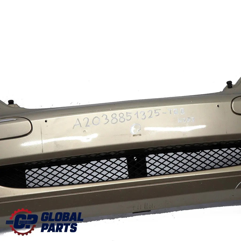 Mercedes-Benz C Klasse W203 Stossfänger Vorn Travertinbeige Metallic - 693 für mit Teilenummer A2038851325 Mercedes-Benz C Klasse W203 Stossfänger Vorn Travertinbeige Metallic - 693 - SKU A2038851325-TRB - Teilenummer A2038851325