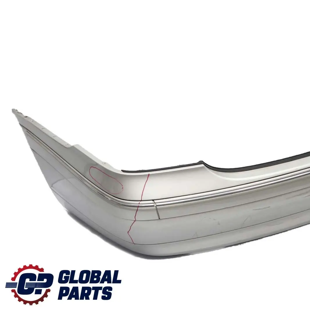 Mercedes-Benz C W203 Rear Bumper Trim Panel Brilliant Silver Metallic - 744 to with Part number A2038851625 Mercedes-Benz C W203 Rear Bumper Trim Panel Brilliant Silver Metallic - 744 - SKU A2038851625-BS1 - Part number A2038851625