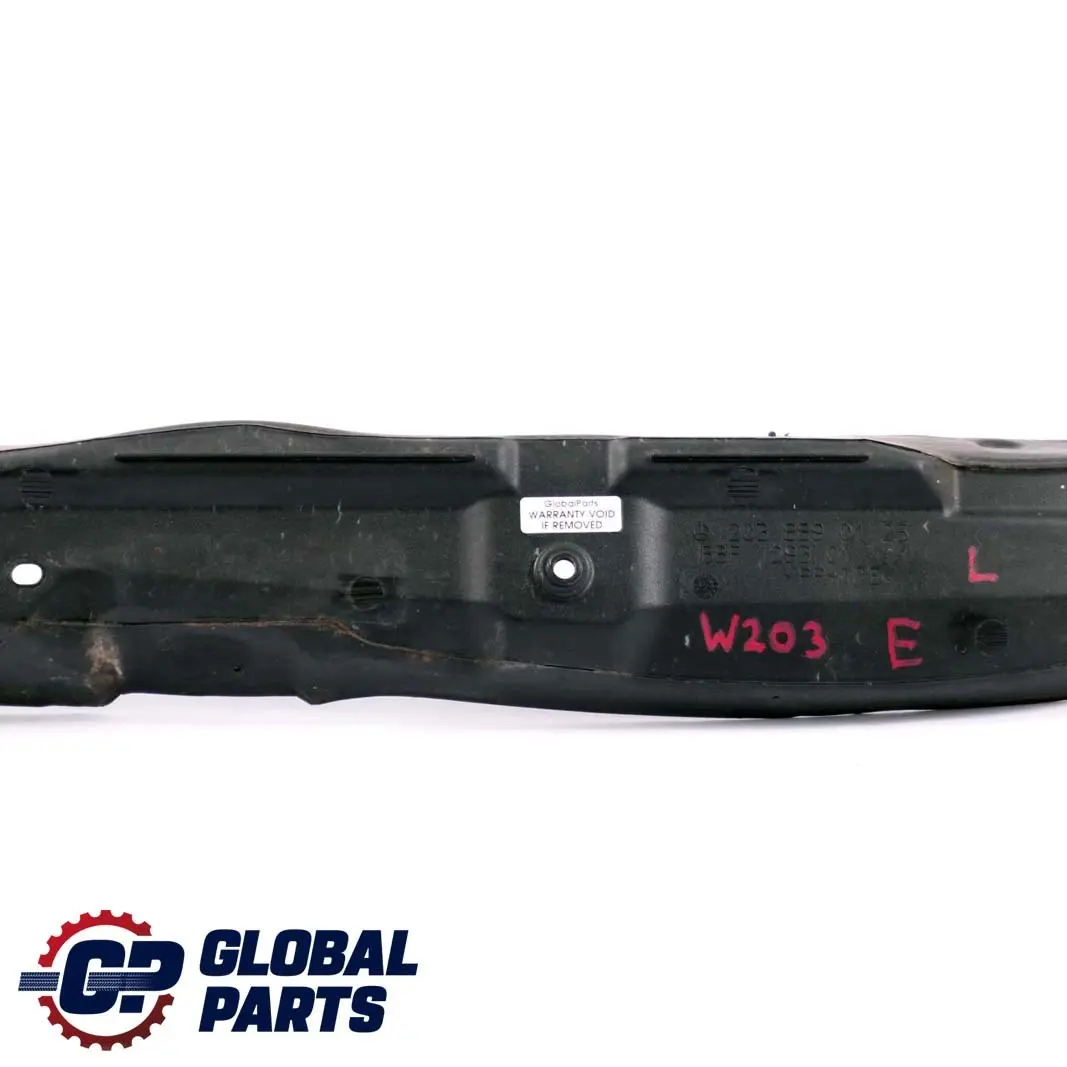 Mercedes C W203 Protezione parafango in plastica anteriore sinistra - SKU A2038890125 - Numero di parte A2038890125