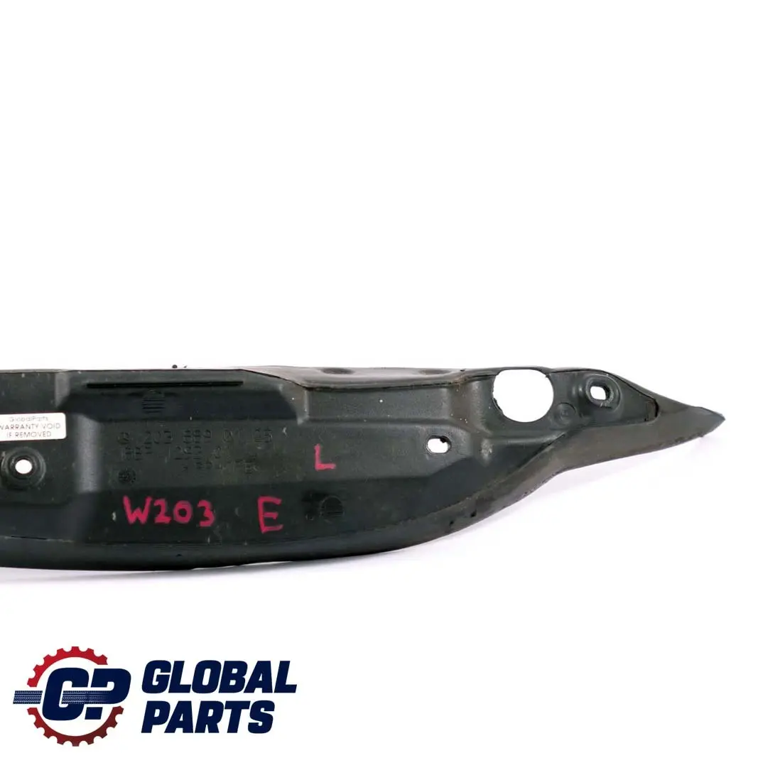 Mercedes C W203 Protezione parafango in plastica anteriore sinistra - SKU A2038890125 - Numero di parte A2038890125