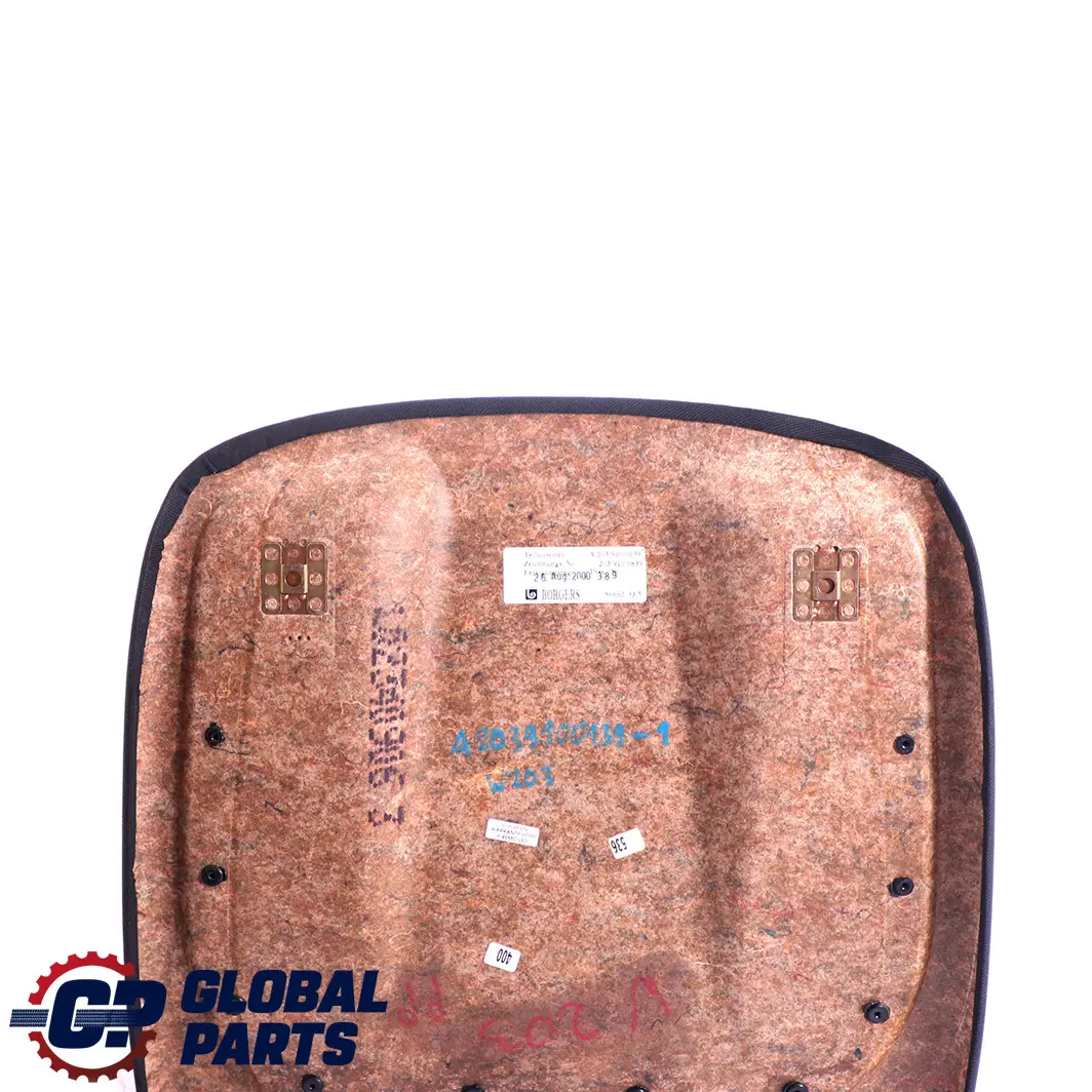 Mercedes-Benz W203 C209 Vordersitz Rückwand Lehne Bezug Verkleidung Abdeckung für mit Teilenummer A2039100139 Mercedes-Benz W203 C209 Vordersitz Rückwand Lehne Bezug Verkleidung Abdeckung - SKU A2039100139-1 - Teilenummer A2039100139