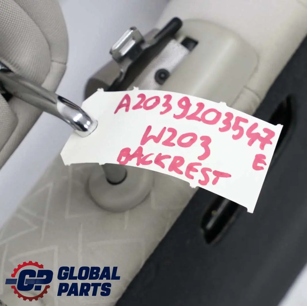  Mercedes-Benz C-Class W203 Rear Seat Backrest Bench Cloth Cover Quartz Beige - SKU A2039203547 - Part number A2039203547