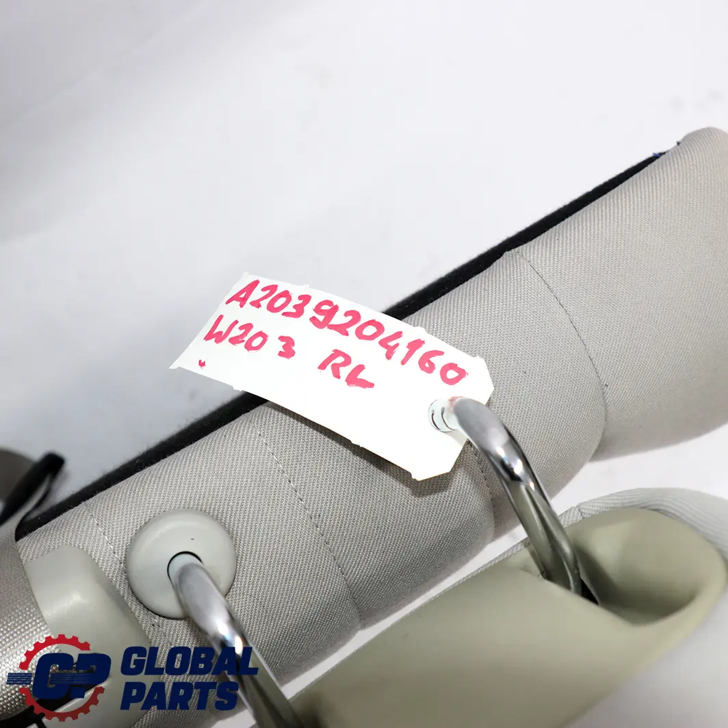 Clase C W203 Berlina Respaldo Asiento Trasero Izquierdo Funda Tela Gris para Mercedes con número de pieza A2039204160 Mercedes Clase C W203 Berlina Respaldo Asiento Trasero Izquierdo Funda Tela Gris - SKU A2039204160 - Número de pieza A2039204160