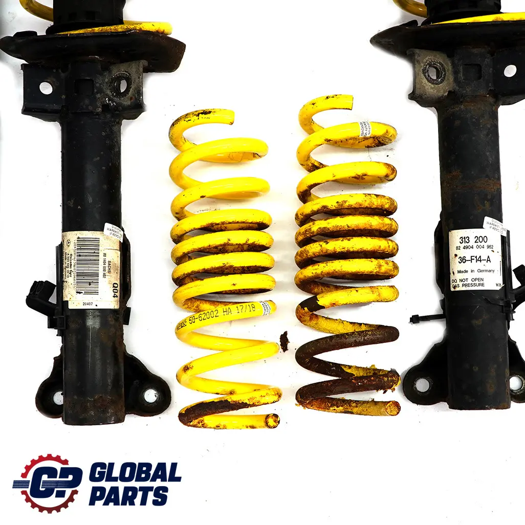  Mercedes-Benz C W204 Sachs Front Rear Shock Absorber Coil Spring Strut Set - SKU A2043201613 - Part number A2033206730