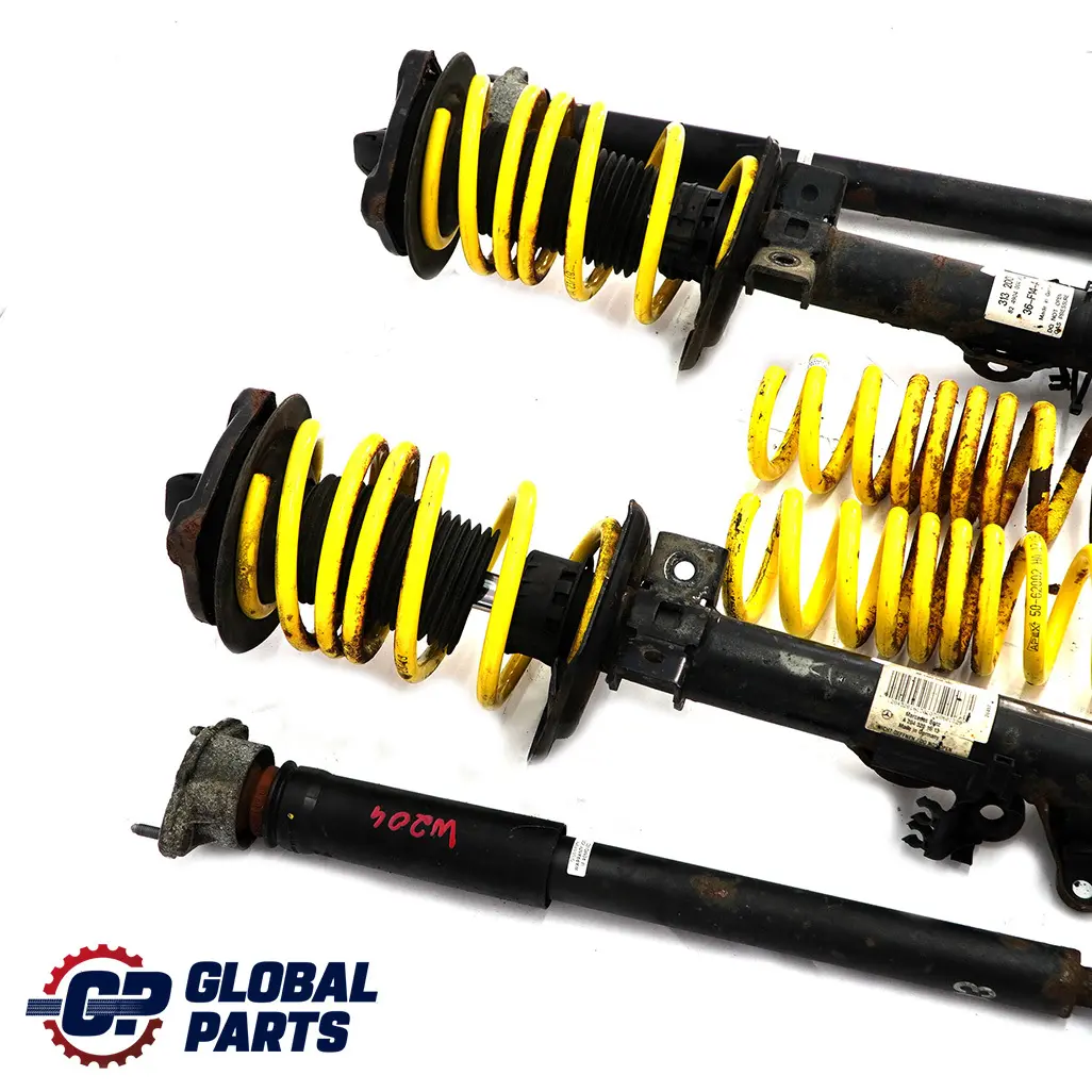  Mercedes-Benz C W204 Sachs Front Rear Shock Absorber Coil Spring Strut Set - SKU A2043201613 - Part number A2033206730