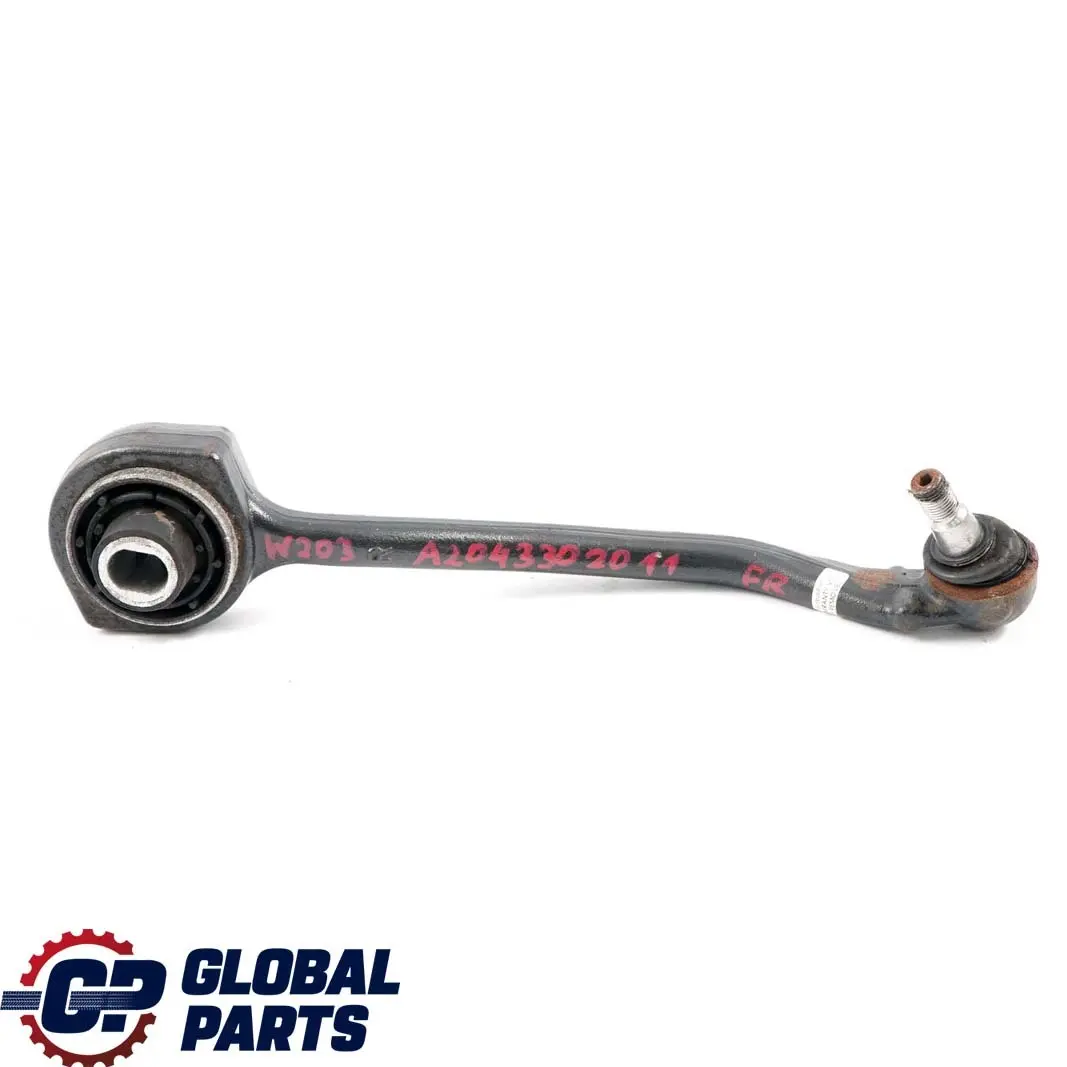 Braccio di controllo inferiore anteriore destro per Mercedes W203 C209 con numero di parte A2043302011 Mercedes W203 C209 Braccio di controllo inferiore anteriore destro - SKU A2043302011 - Numero di parte A2043302011
