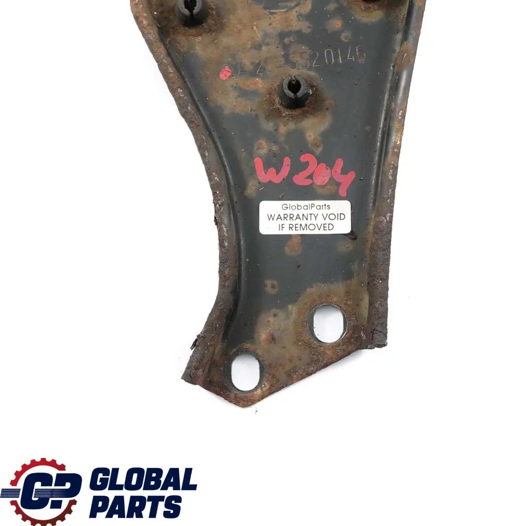 Mercedes-Benz C E Class W204 W212 Rear Subframe Left N/S Mount Plate Bracket to with Part number A2043520146 Mercedes-Benz C E Class W204 W212 Rear Subframe Left N/S Mount Plate Bracket - SKU A2043520146 - Part number A2043520146